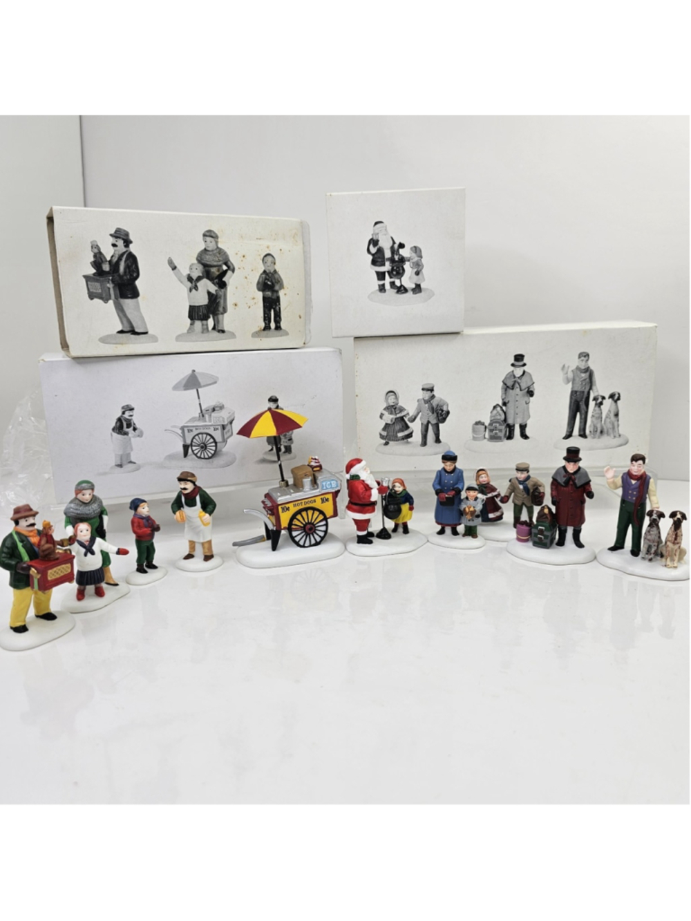 Department 56 Heritage Village Collection Porcelain Accessory Lot 4 Boxed...